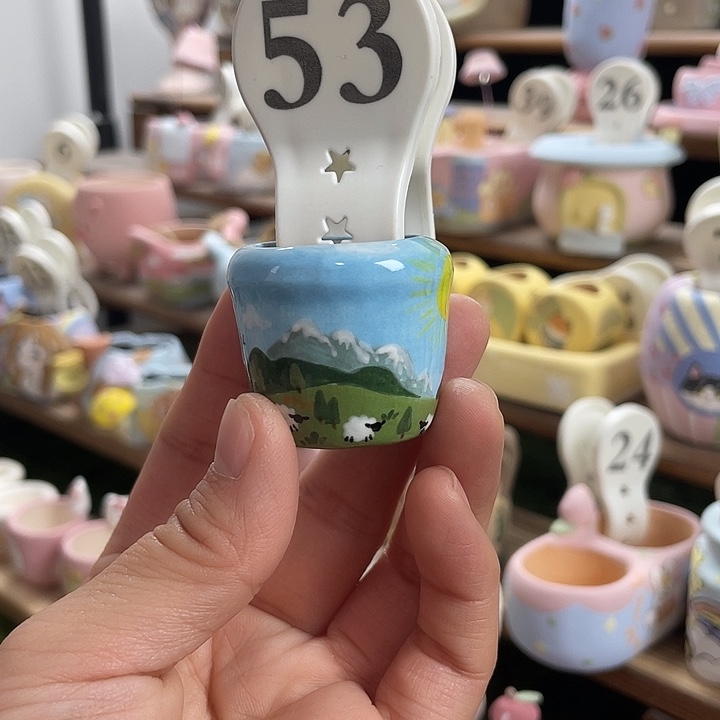 53….手工手绘花盆