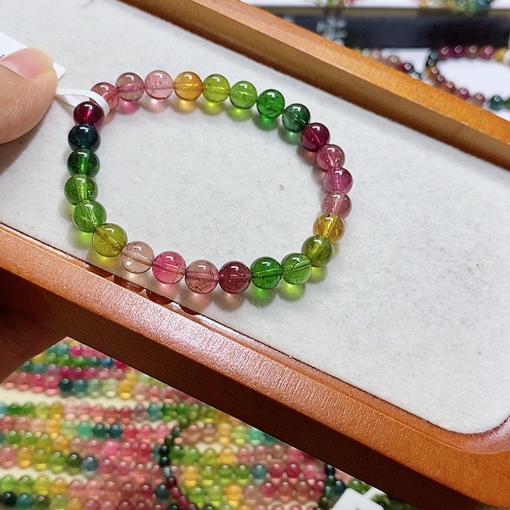 碧玺手链未镶嵌碧玺手链7.3毫米