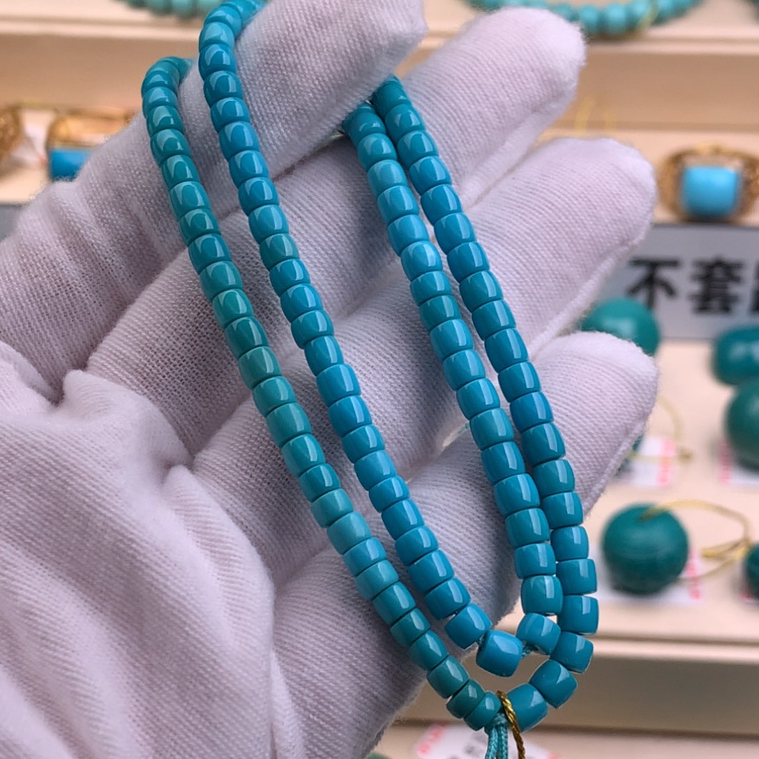 绿松石珠宝奇石未镶嵌海***?