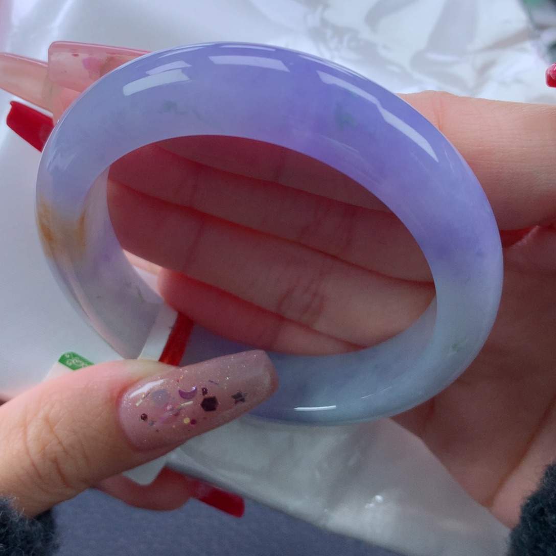 翡翠手镯未镶嵌52正圈