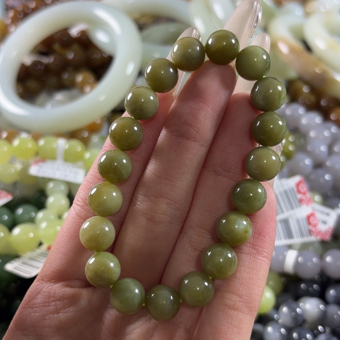 和田玉未镶嵌手链175