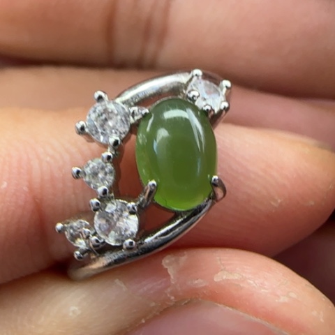 和田玉颈饰银S925镶嵌福利