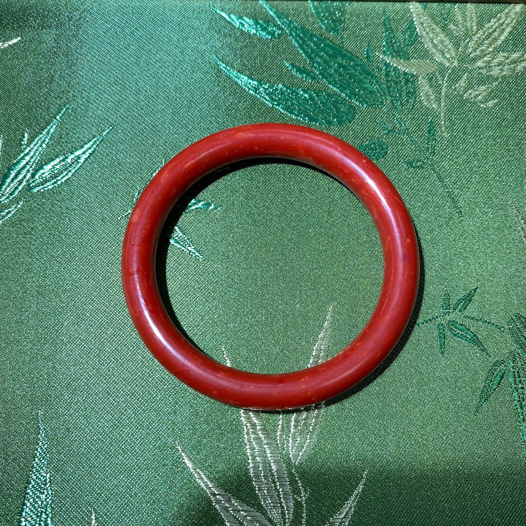 A1224YSX033—红珊瑚棍镯