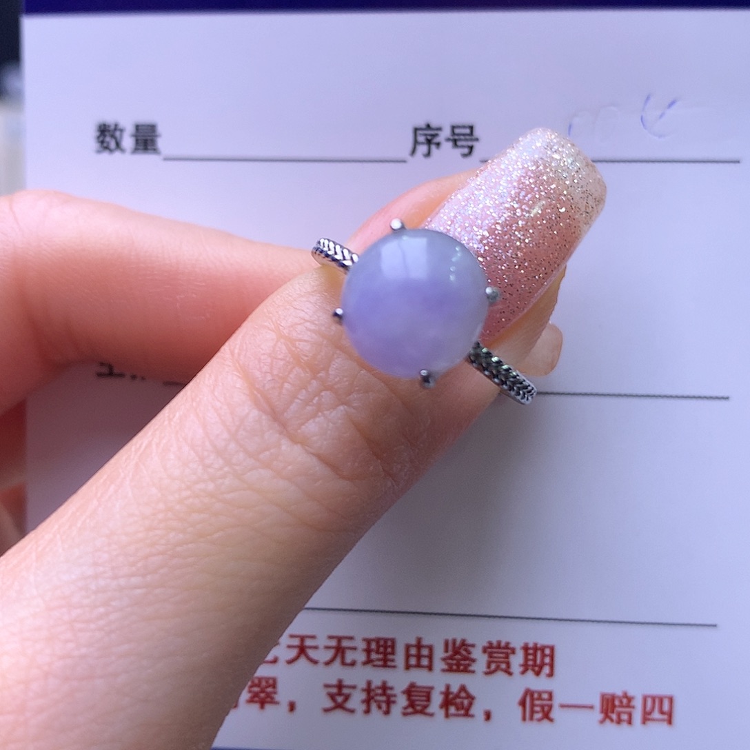 翡翠银S925镶嵌戒指6