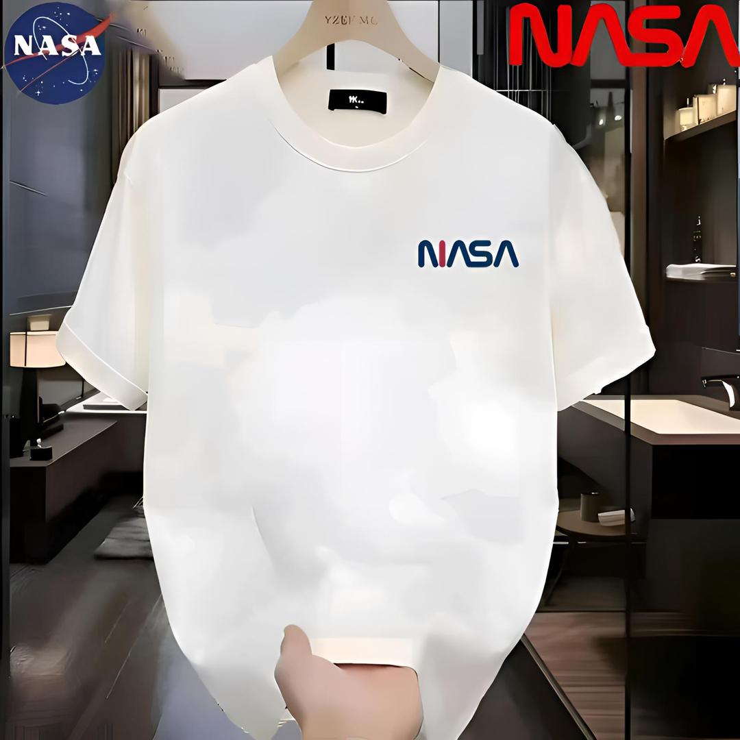 NASA联名夏季圆领短袖T恤微宽松时尚男女同款休闲百搭73