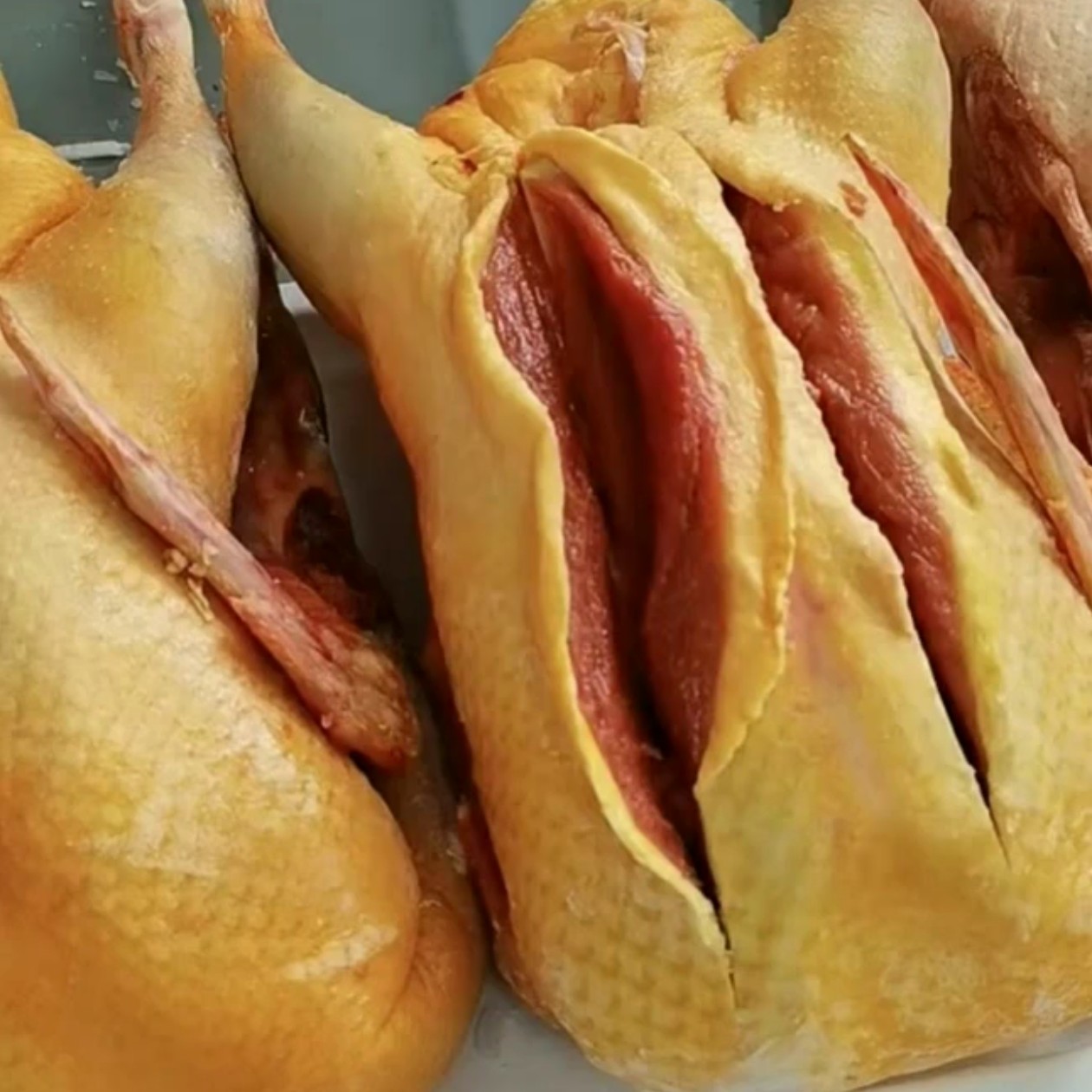 农村散养红嘴雁鸭不带内脏。