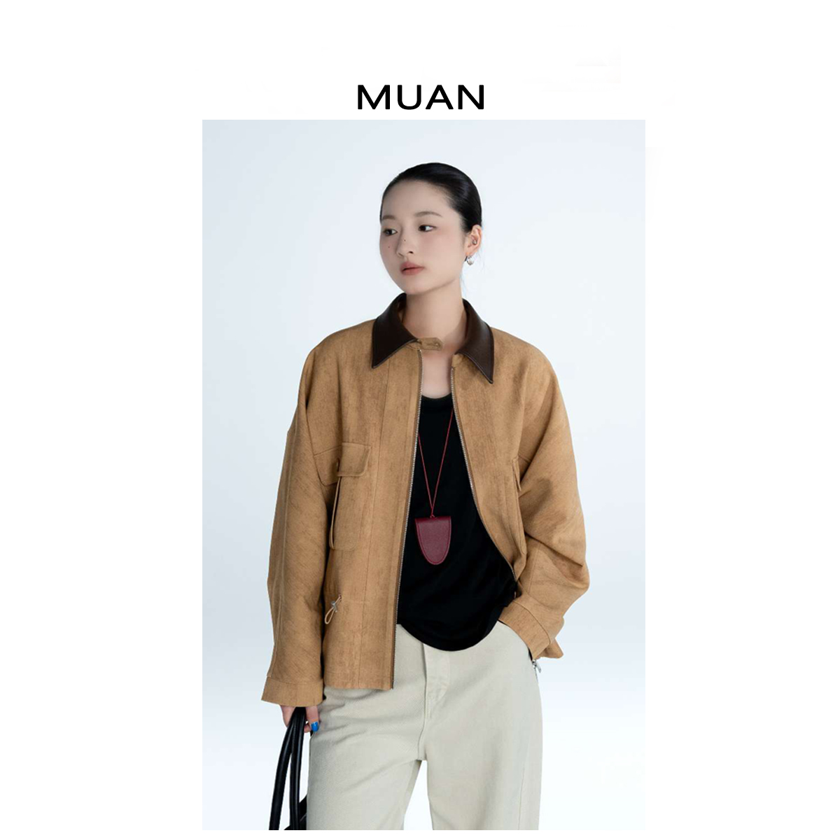 木小妹MUAN：《中古榛果外套》定制巴恩风简约百搭上衣女CQ-YJ-25001