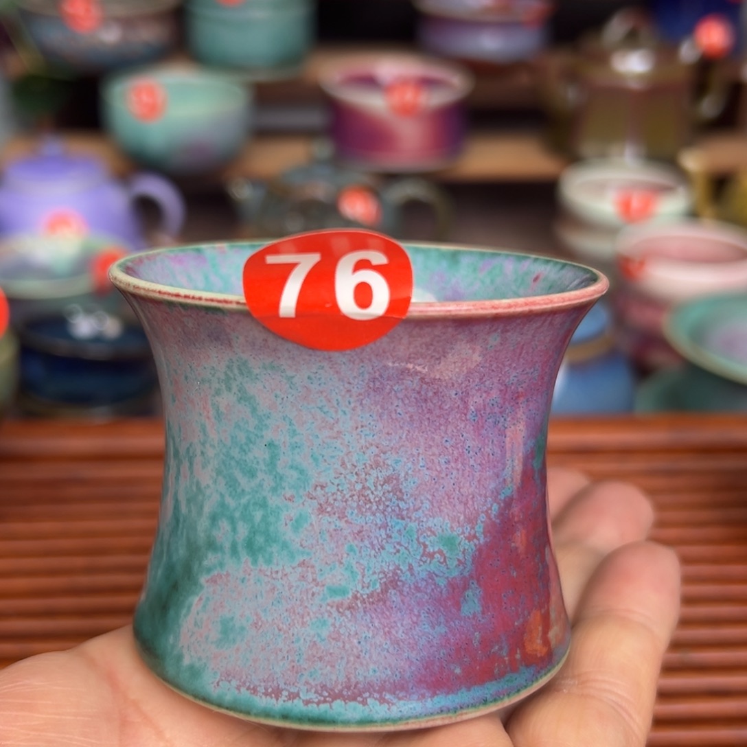 手工制作钧窑茶器