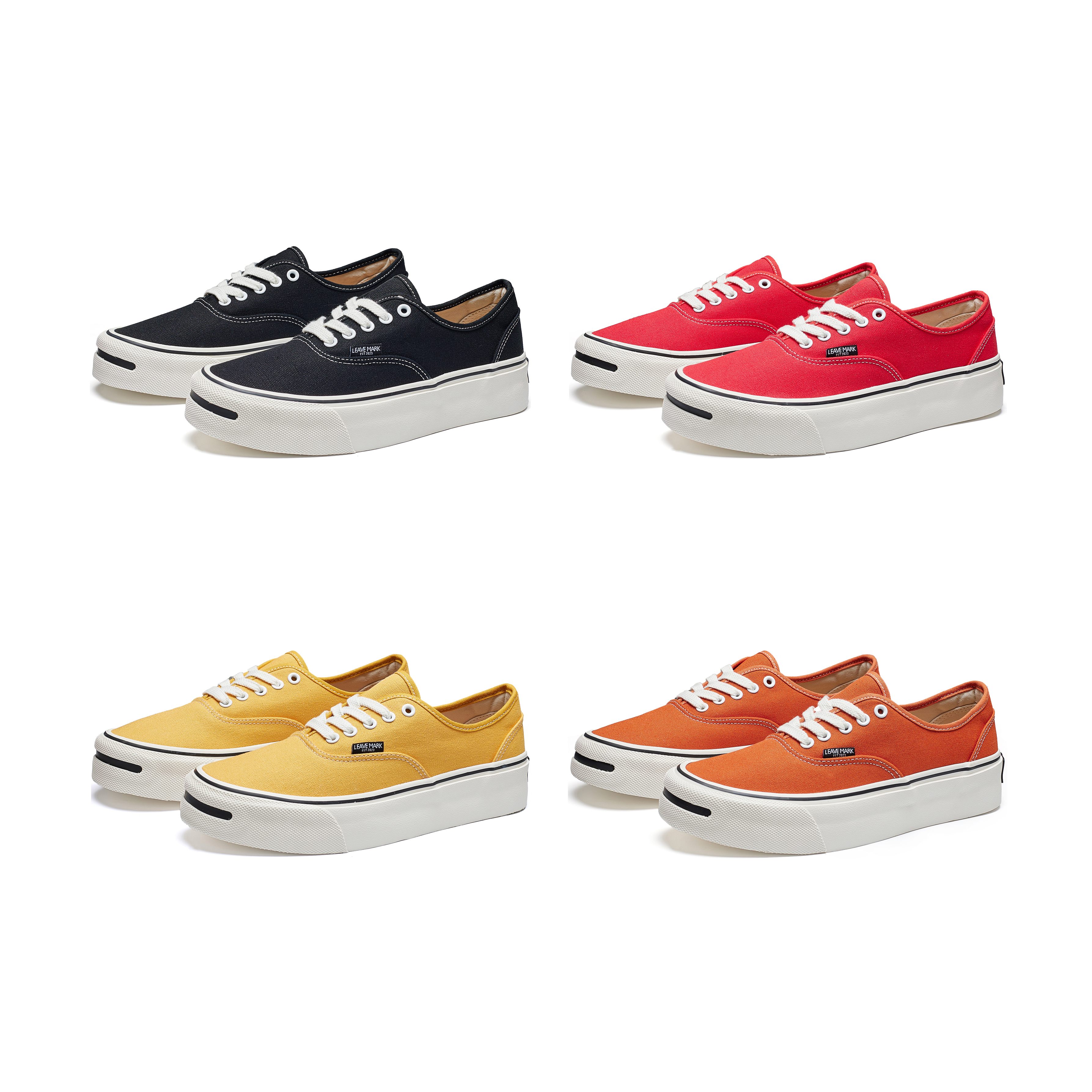 LEAVE MARK/留迹 开口笑高密帆布日系硫化板鞋厚底增高男女同款潮