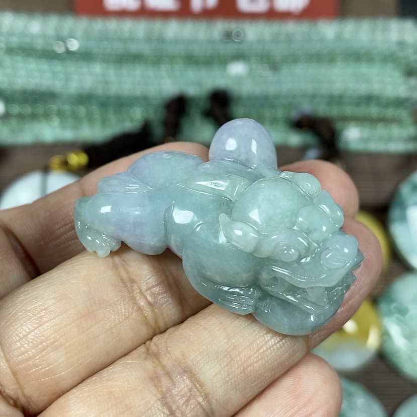 【闪购商品】翡翠颈饰未镶嵌玉吊坠翡翠玉三脚貔貅吊坠