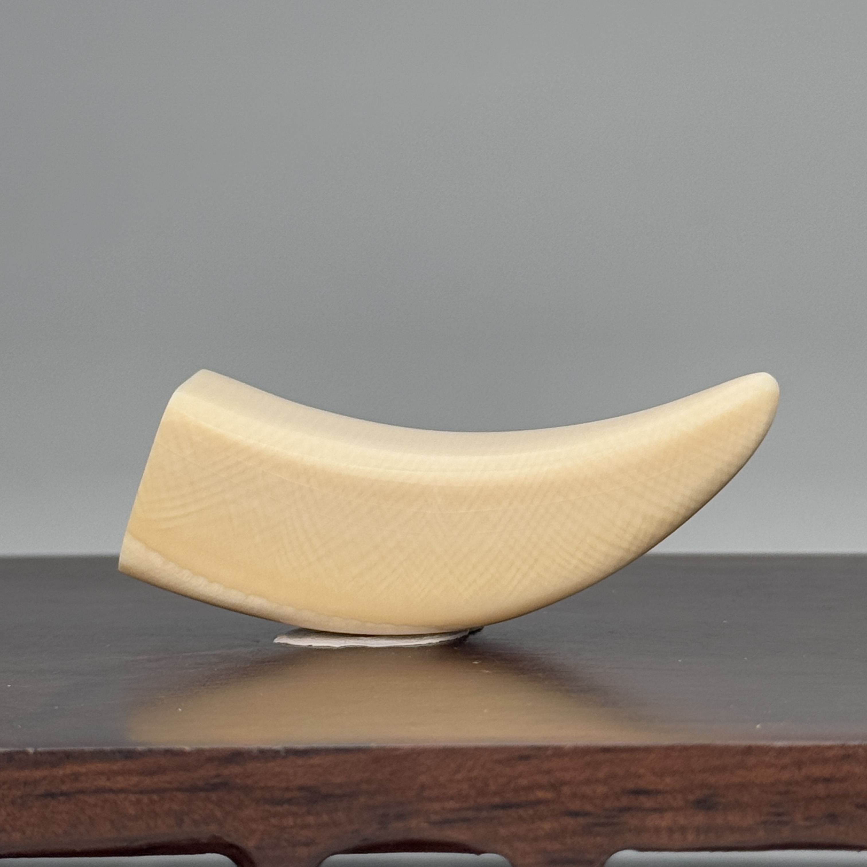 DEZHI/德志50*14*14mm12.4g牙尖天然猛犸牙A19（打孔吊坠绳)