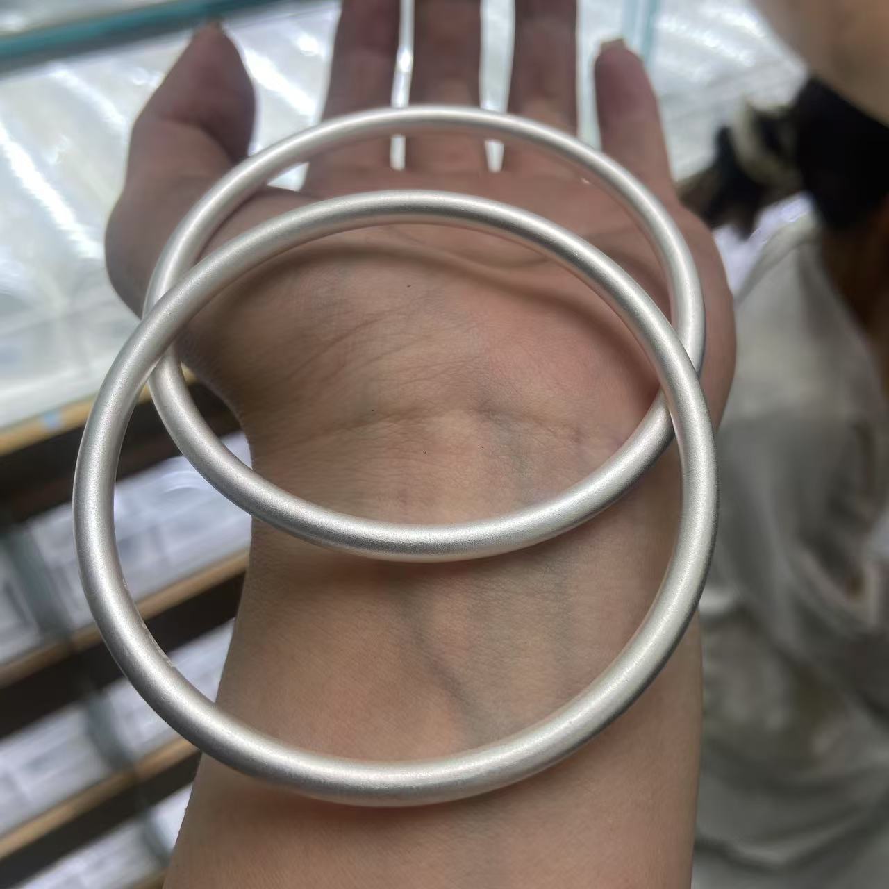 足银银制品 【星浩珠宝】足银手镯5-2T69L568【多样性发一件】54-60