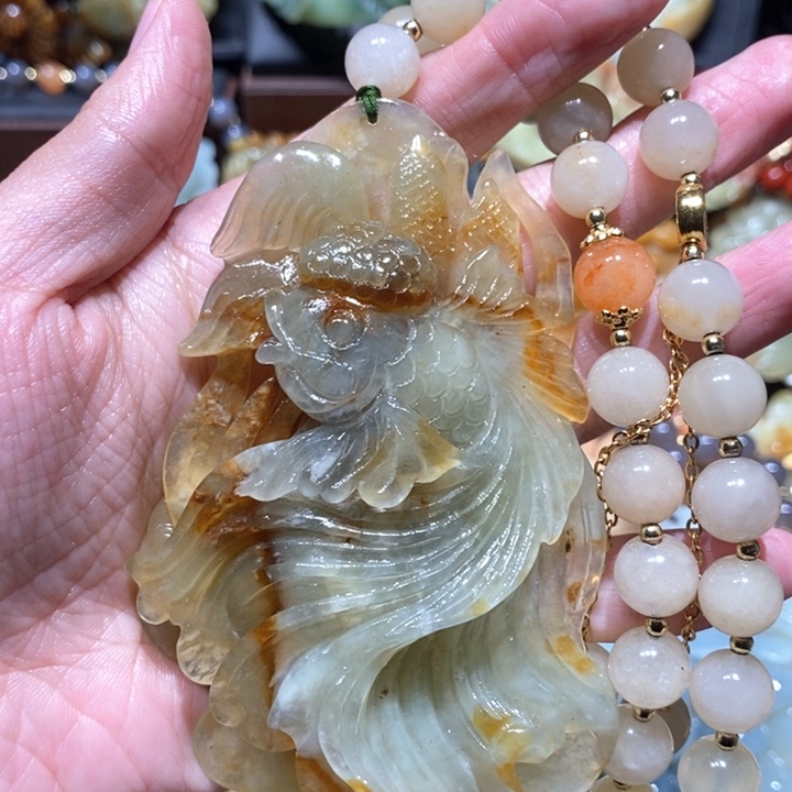 岫玉毛衣链未镶嵌