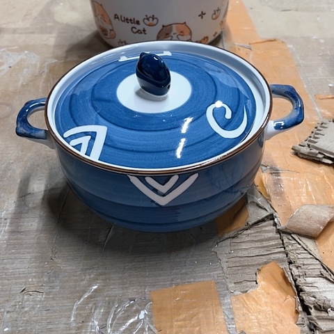 微瑕，不能明火，口径15厘米，高度7甲骨文