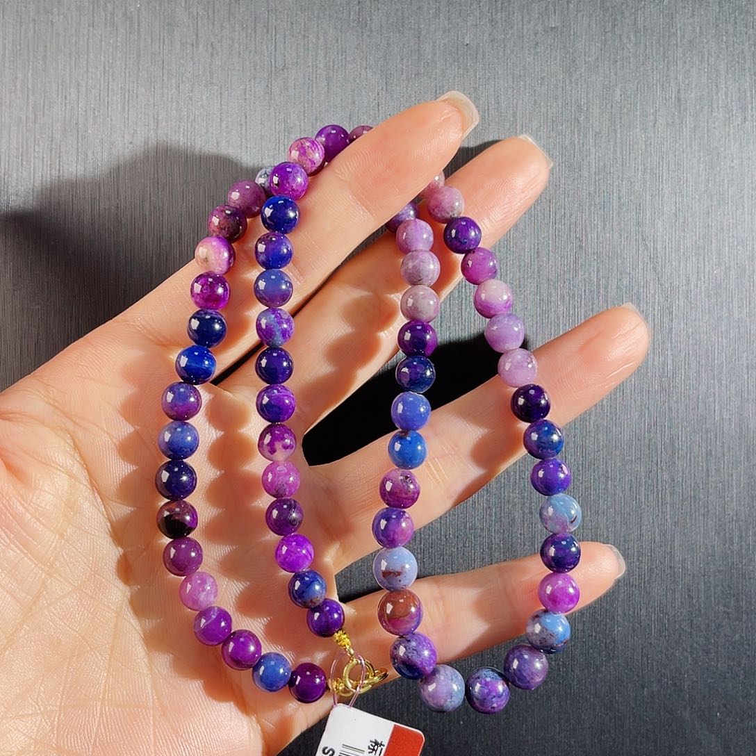 苏纪石（舒俱来）南非舒俱来老矿料项链k金未镶嵌