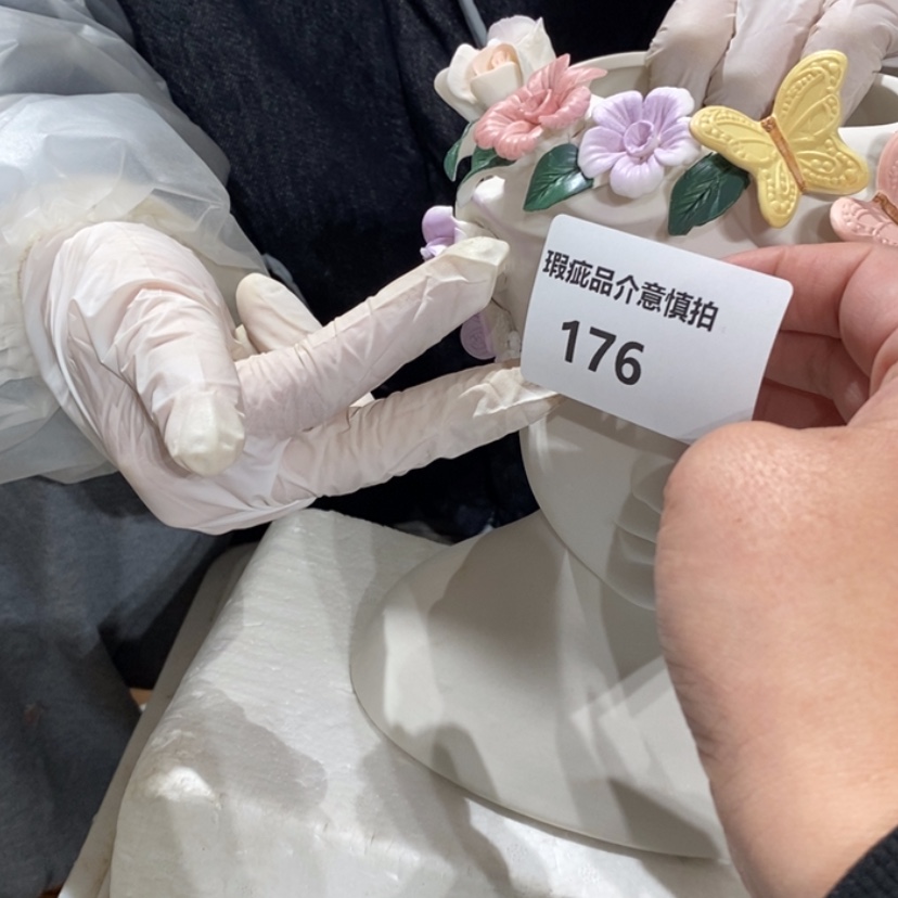 【闪购商品】摆件三**窝陶瓷摆件瑕疵特卖