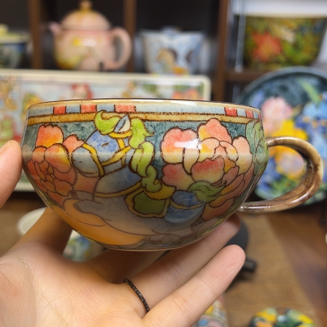 四***月原创手绘高温釉下彩