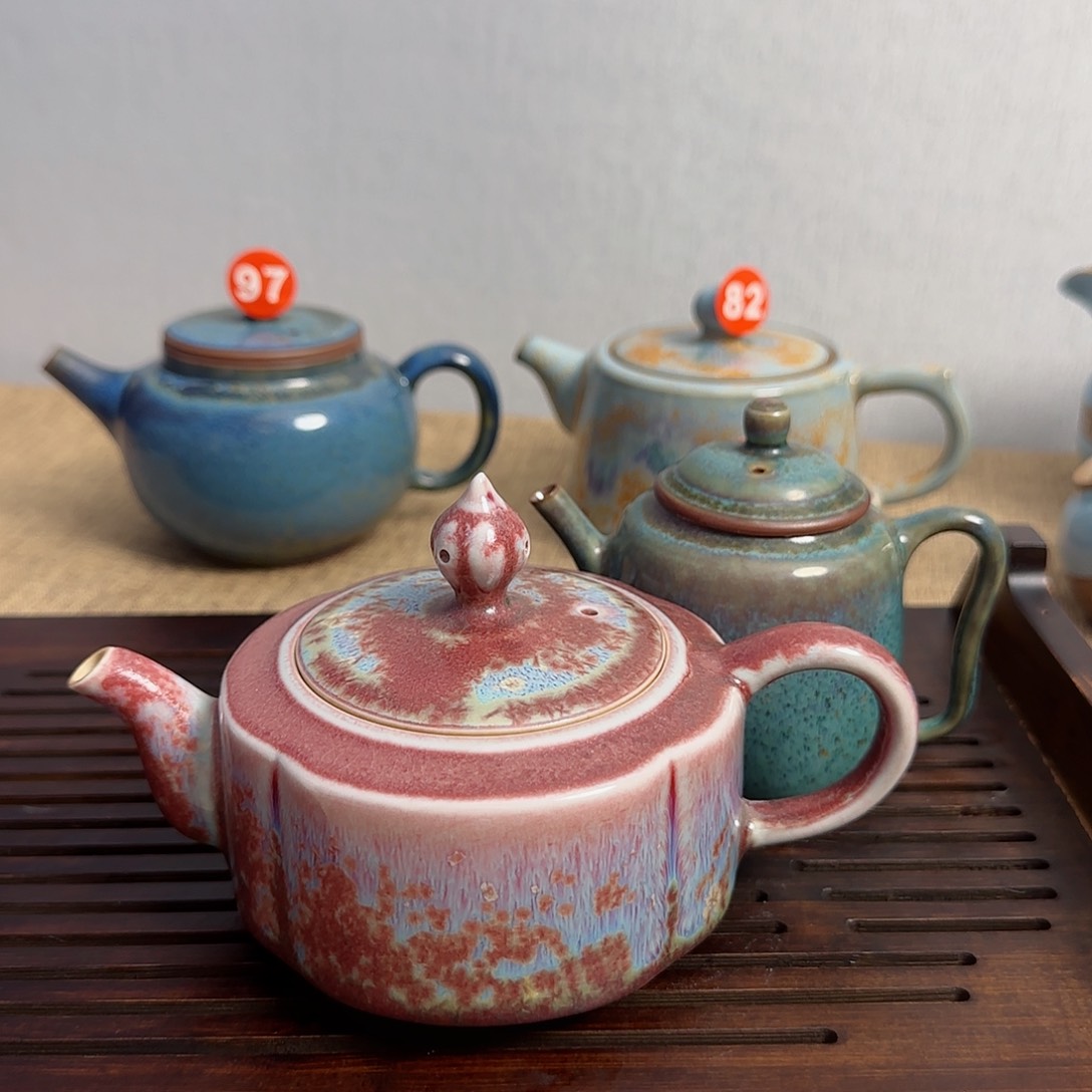 垕瓷甄选海棠壶送手把壶