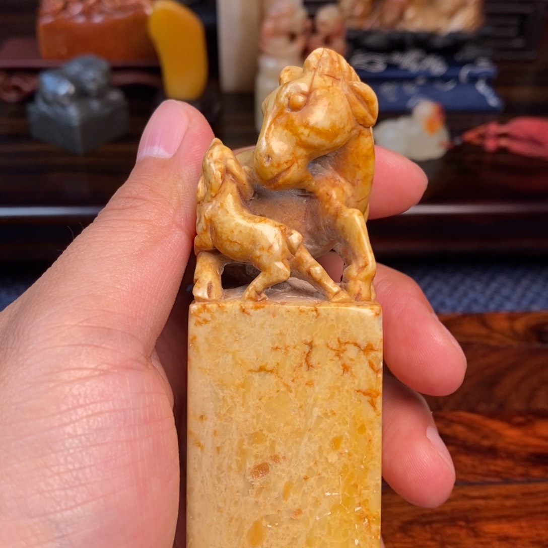 古**情寿山石收藏作品石