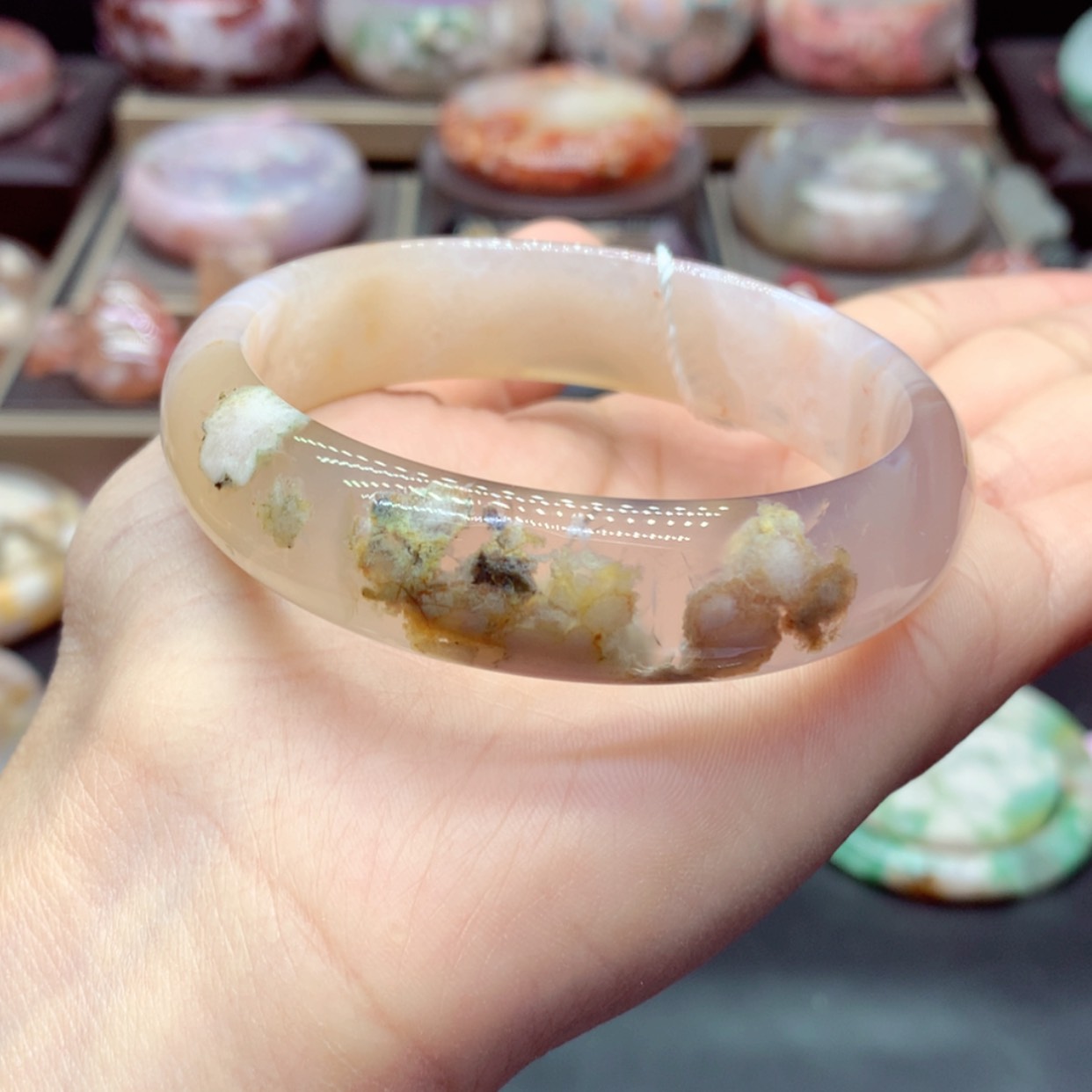 【闪购商品】玛瑙/玉髓手镯未镶嵌我***馨9