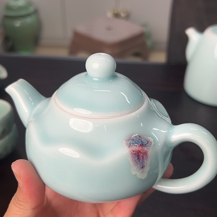 龙泉云间青瓷小米茶器