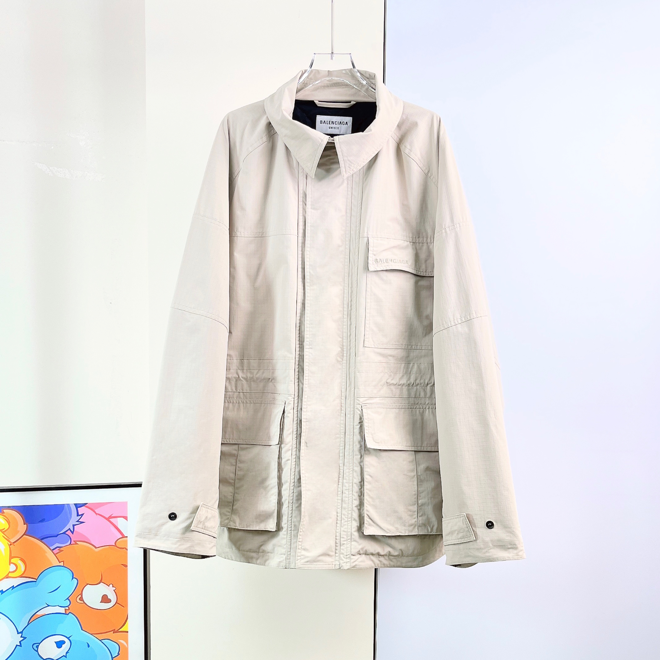 99新 Balenciaga/巴黎世家 棉服外套/38码/Xsps13480