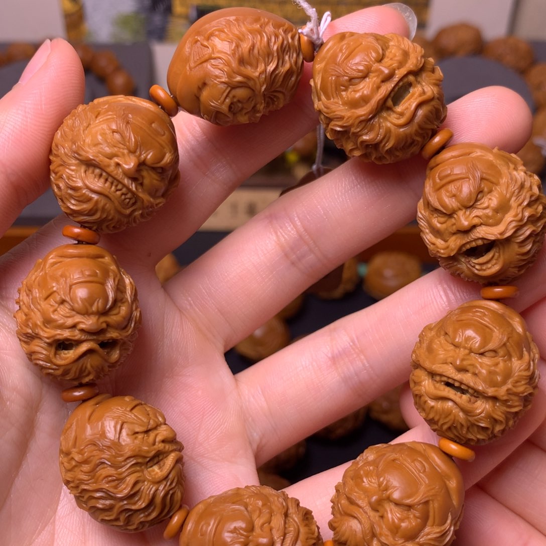 橄榄核手串/手链钟馗头