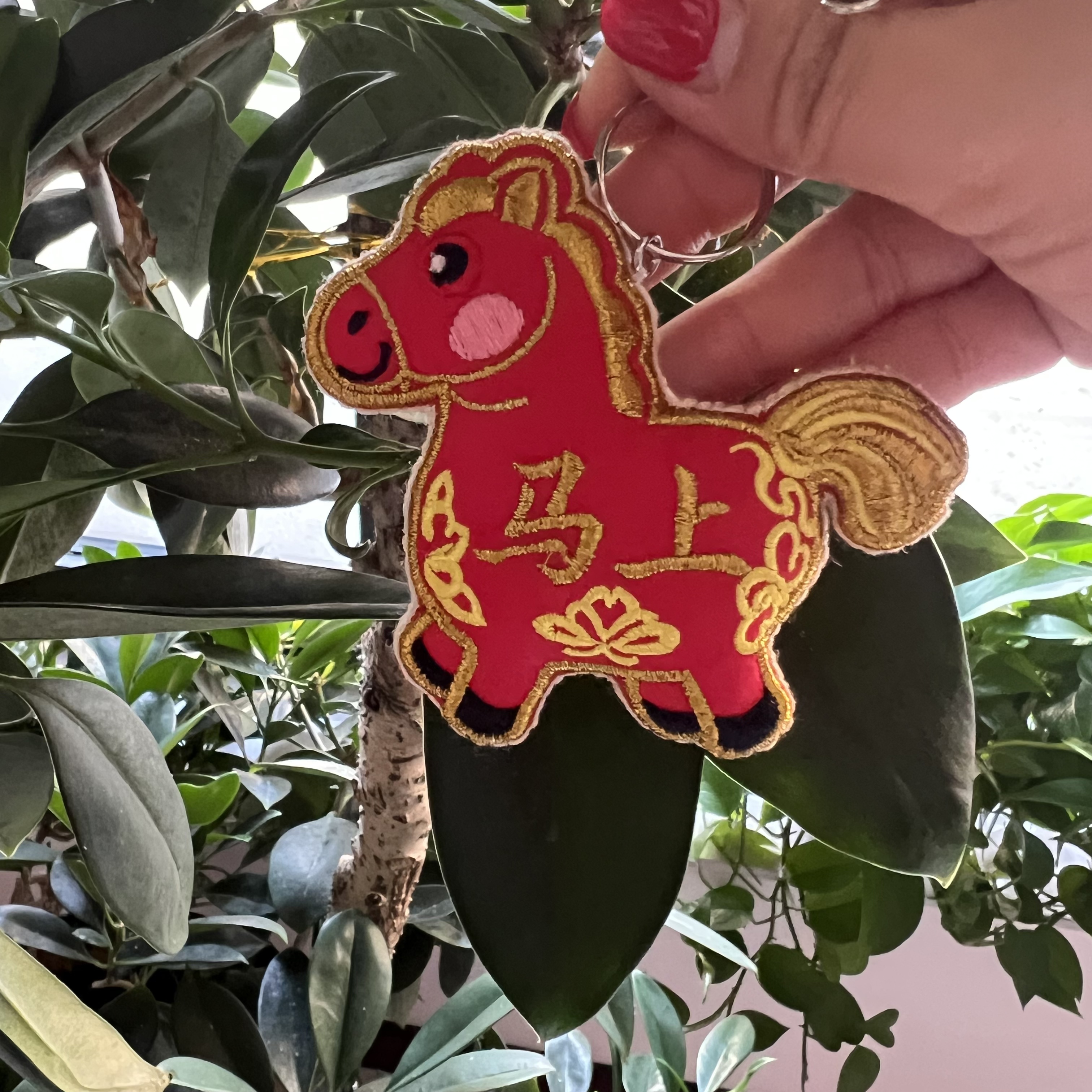 櫟丝御锦【新年限定•马上发财】手机挂车挂包包挂钥匙扣精美挂饰