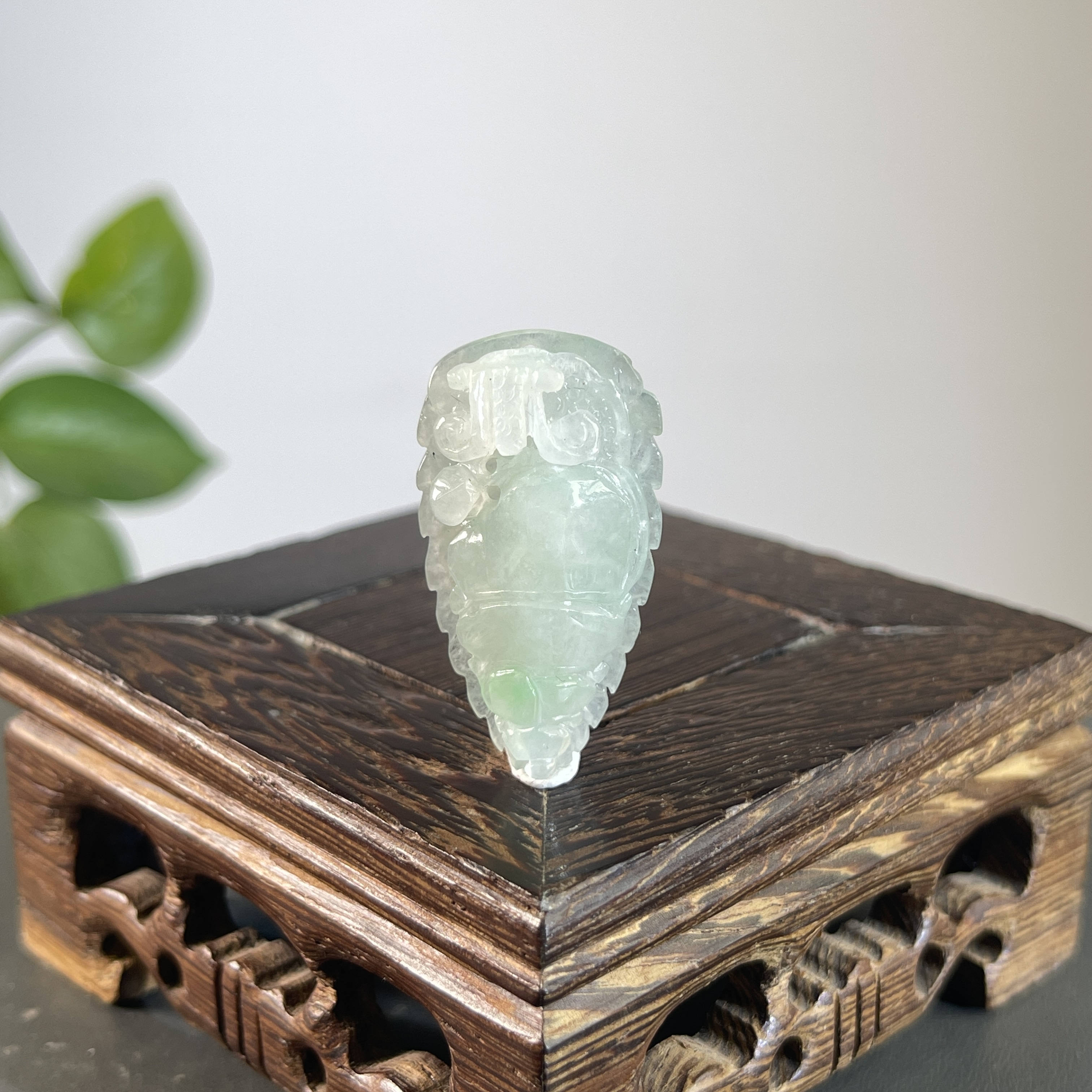 JSW22-017   天然缅甸翡翠A货  特色件