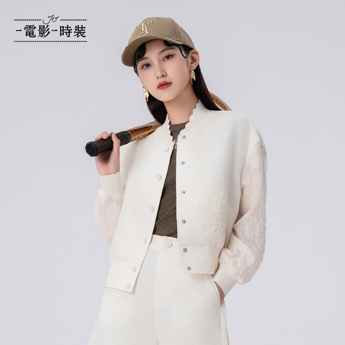 【珊珊专属】运动休闲风刺绣棒球服外套FFJG115805