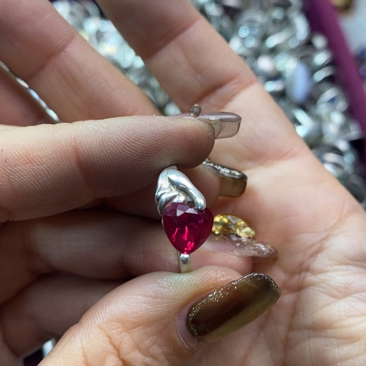 开***心足银925中古精美银饰