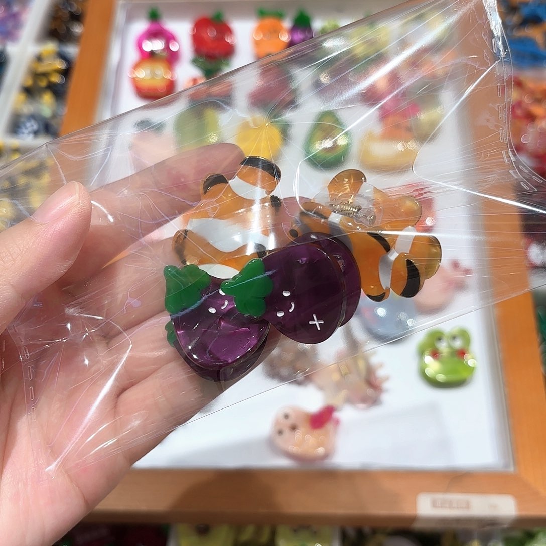 皮质非金属4个刘海抓