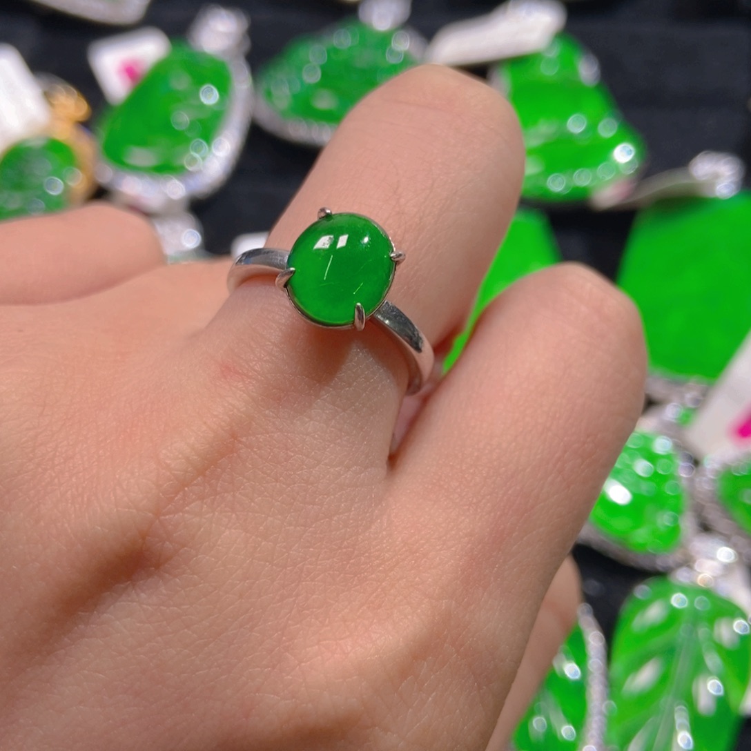 翡翠吊坠(不含链)银S925镶嵌