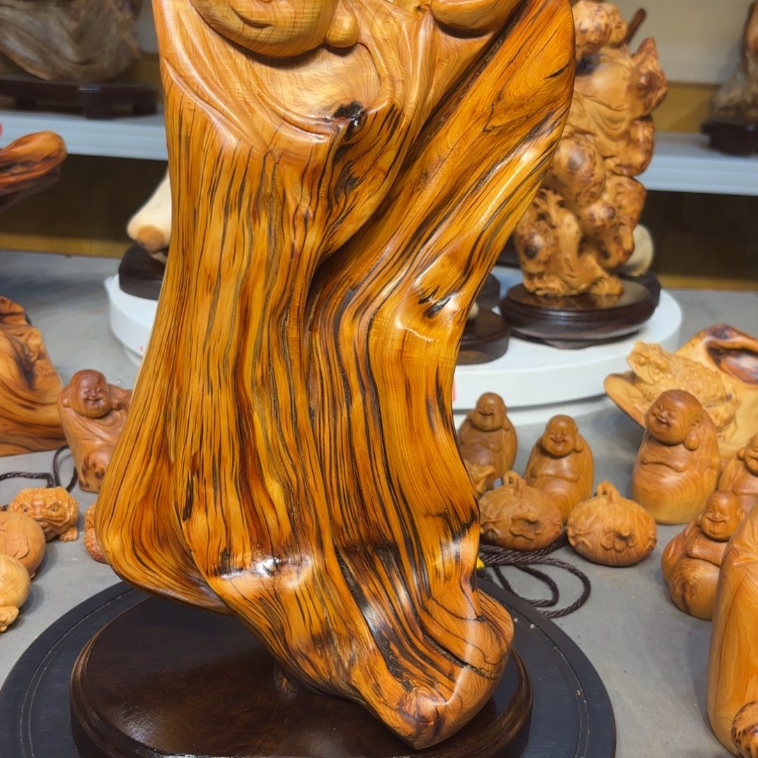 柏木（崖柏）太行崖柏弥勒佛