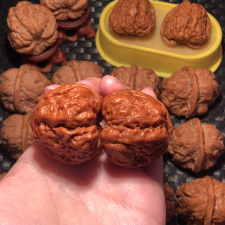 文玩核桃把件40开背大八腿三角蛙