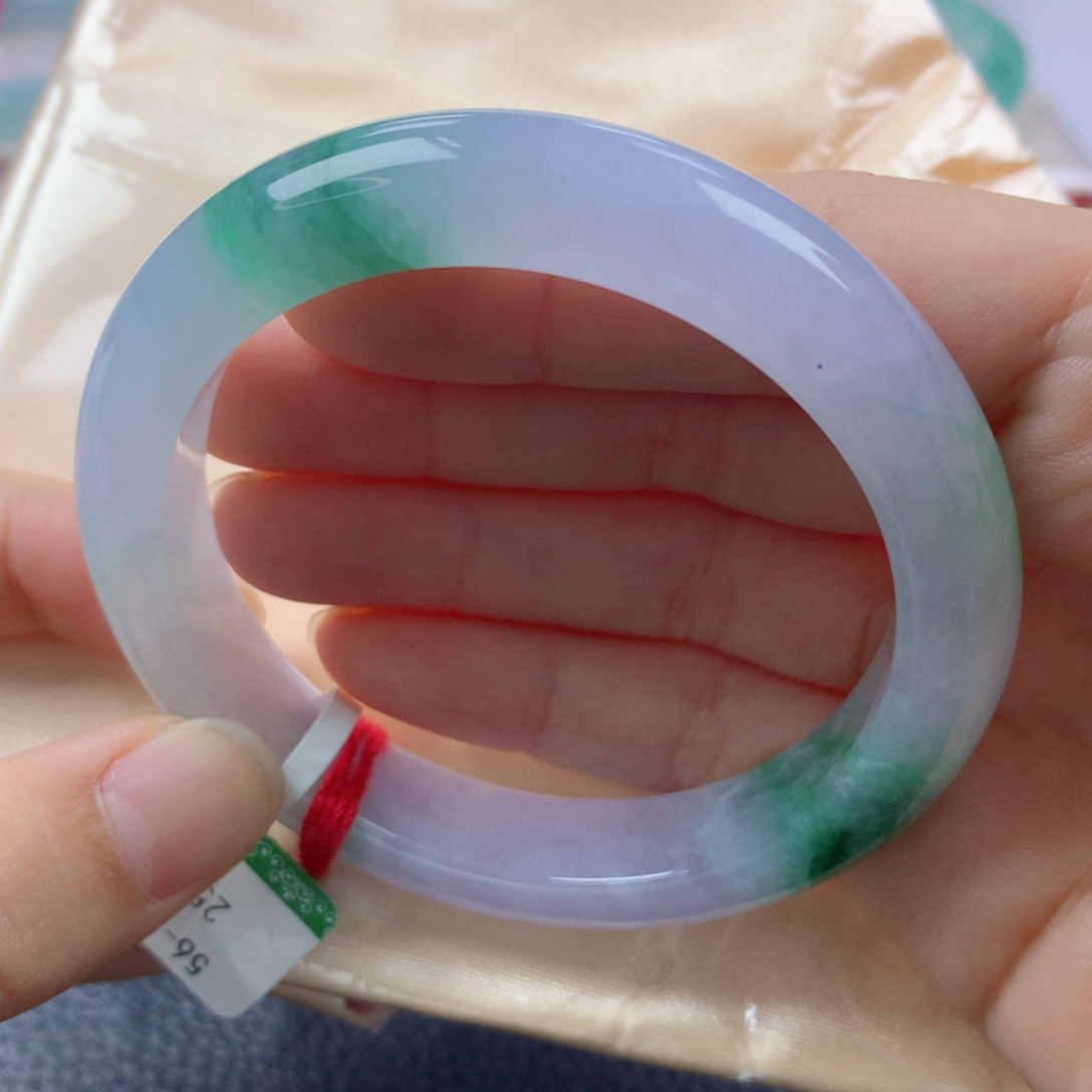 未镶嵌手镯翡翠缅甸天然翡翠A货56正