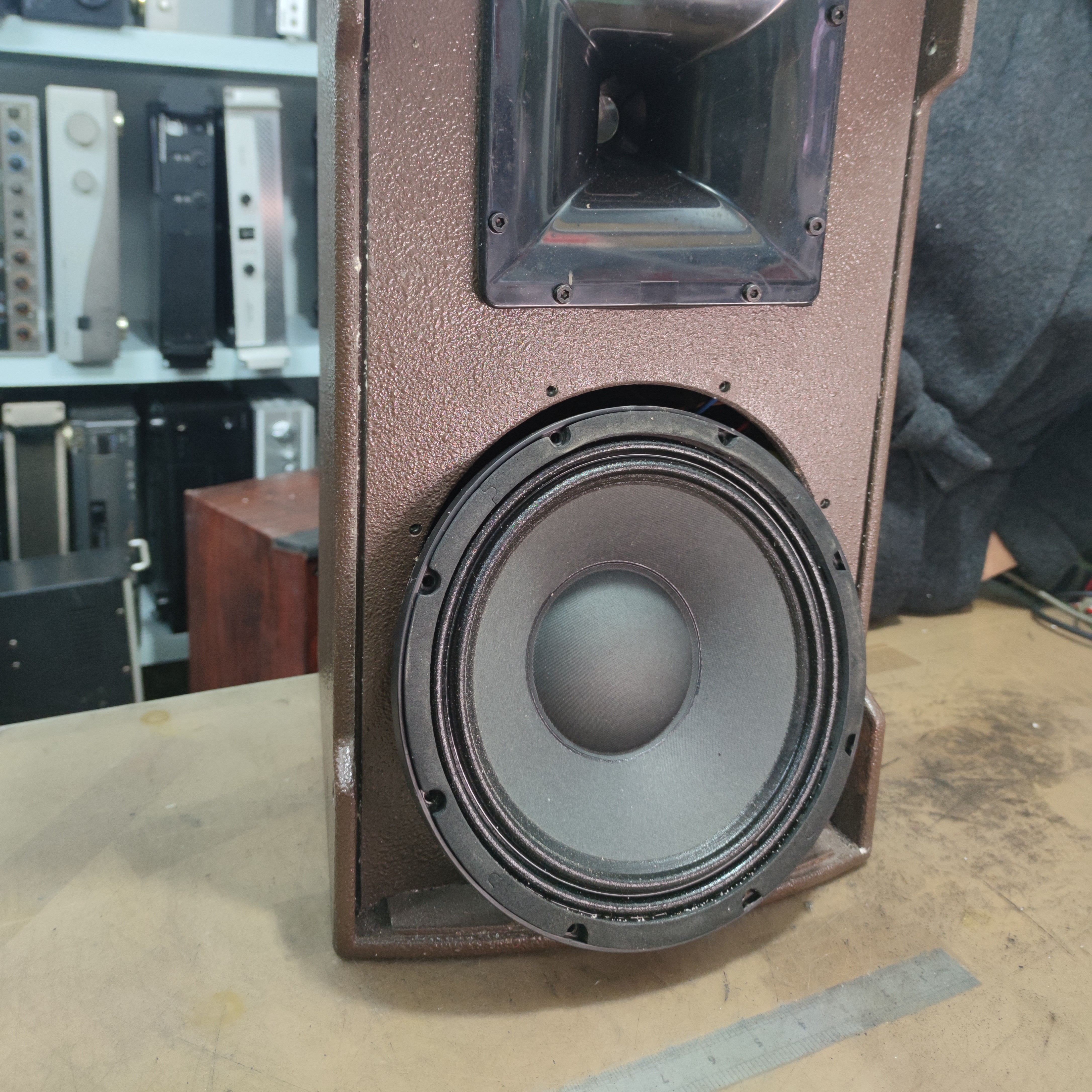 8新  十寸专业音响一对，不包邮费。