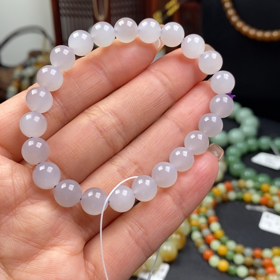 和田玉手串未镶嵌^****4