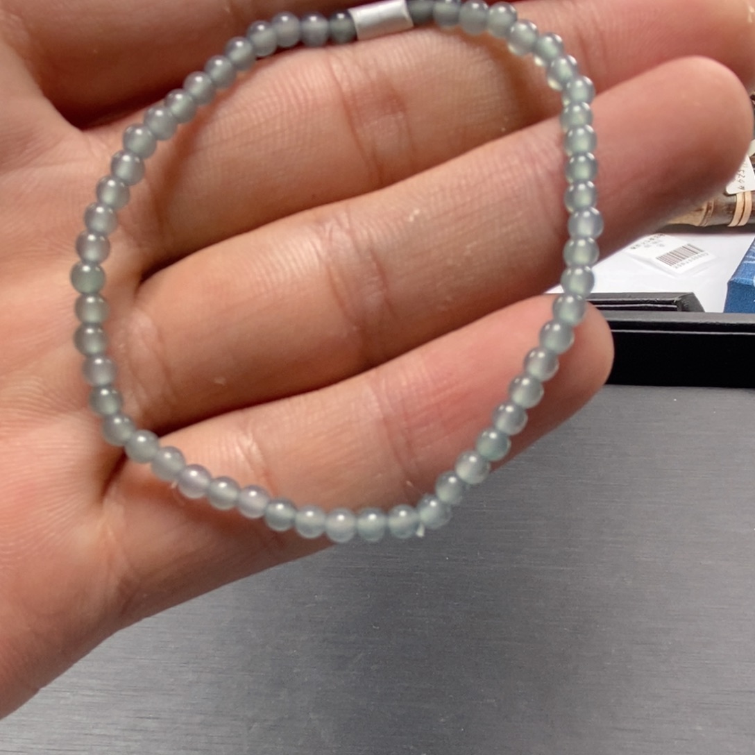 翡翠手串未镶嵌小米珠3