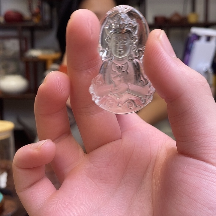 水晶未镶嵌颈饰水晶脖挂