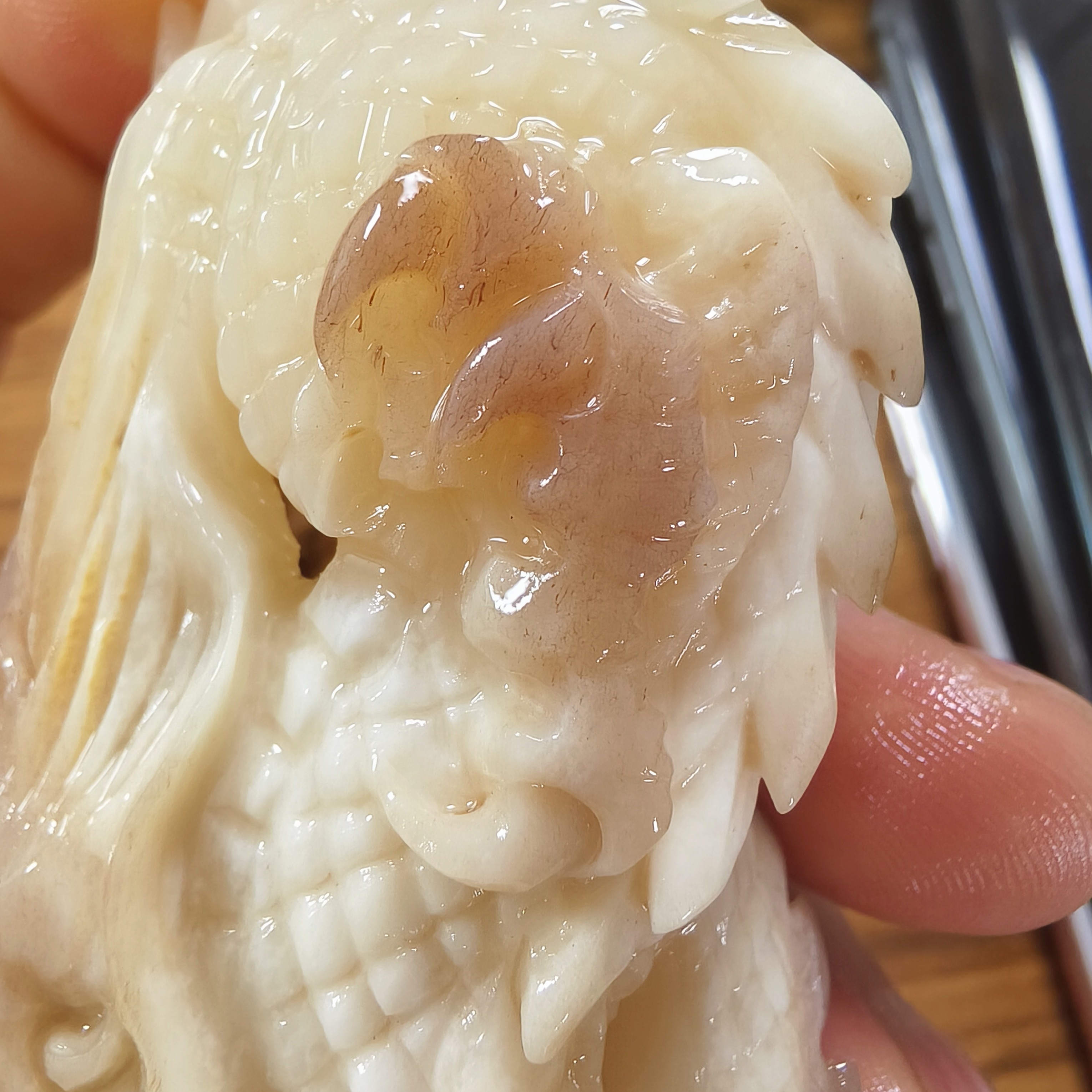 天然骨制品纯手工雕刻精致工艺手把件