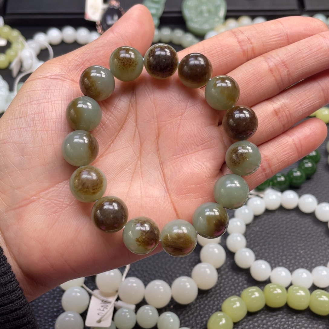 和田玉未镶嵌手链