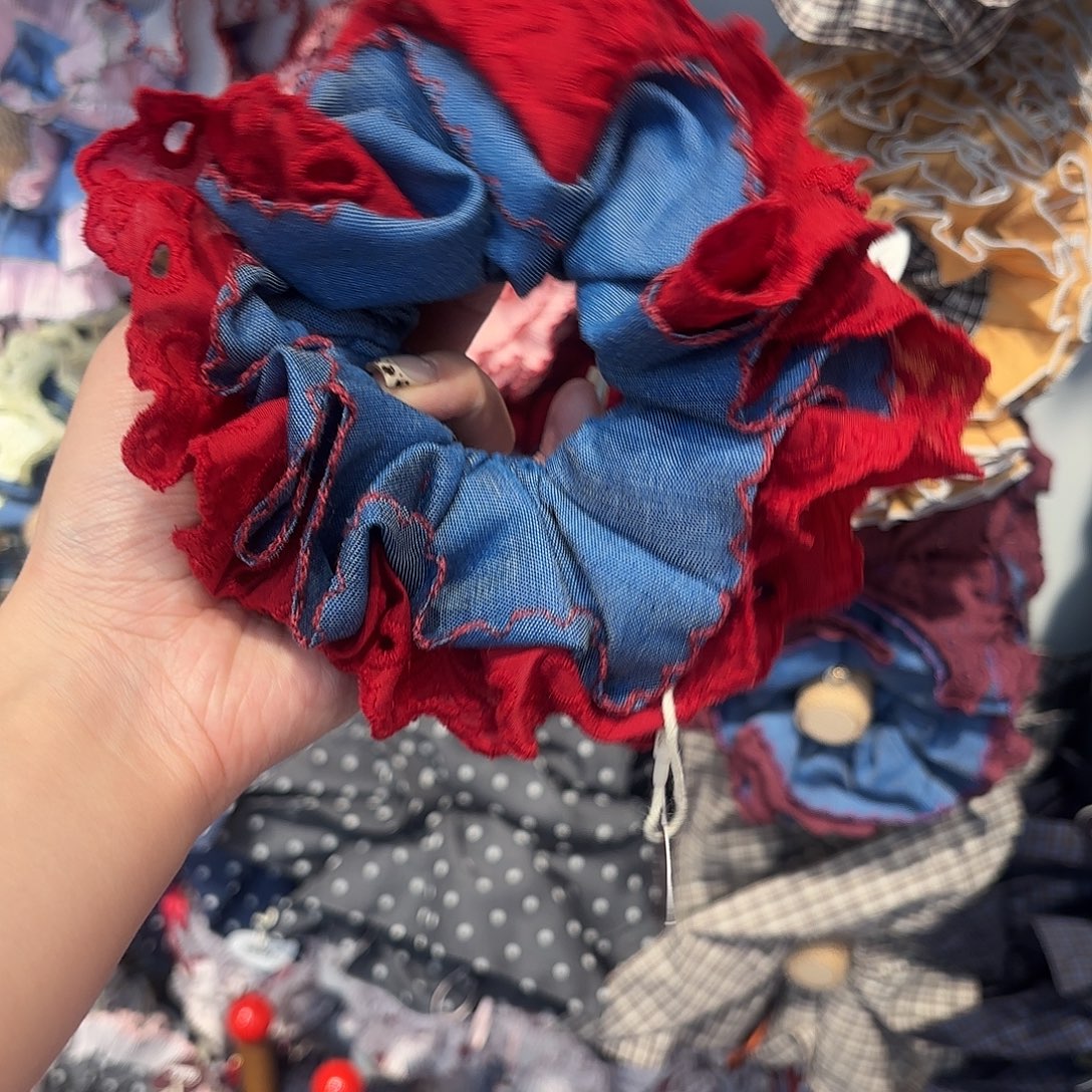 布艺非金属牛仔红色