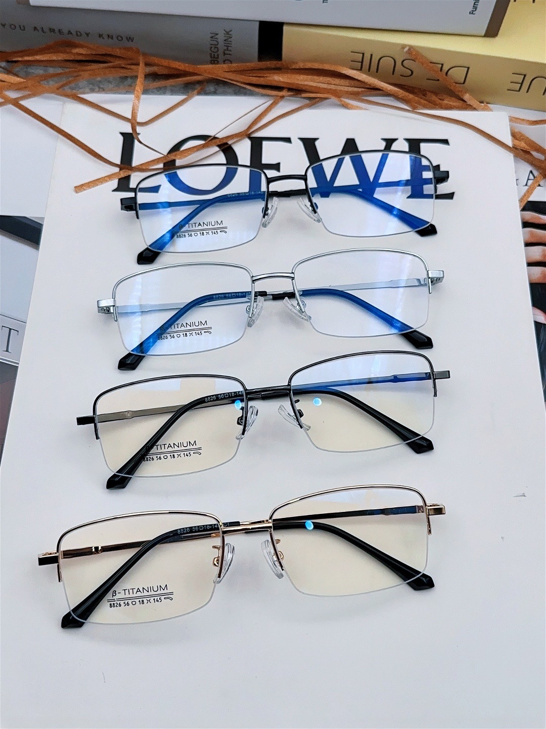 男士商务消磁钛架全框半框复古经典大框眼镜架