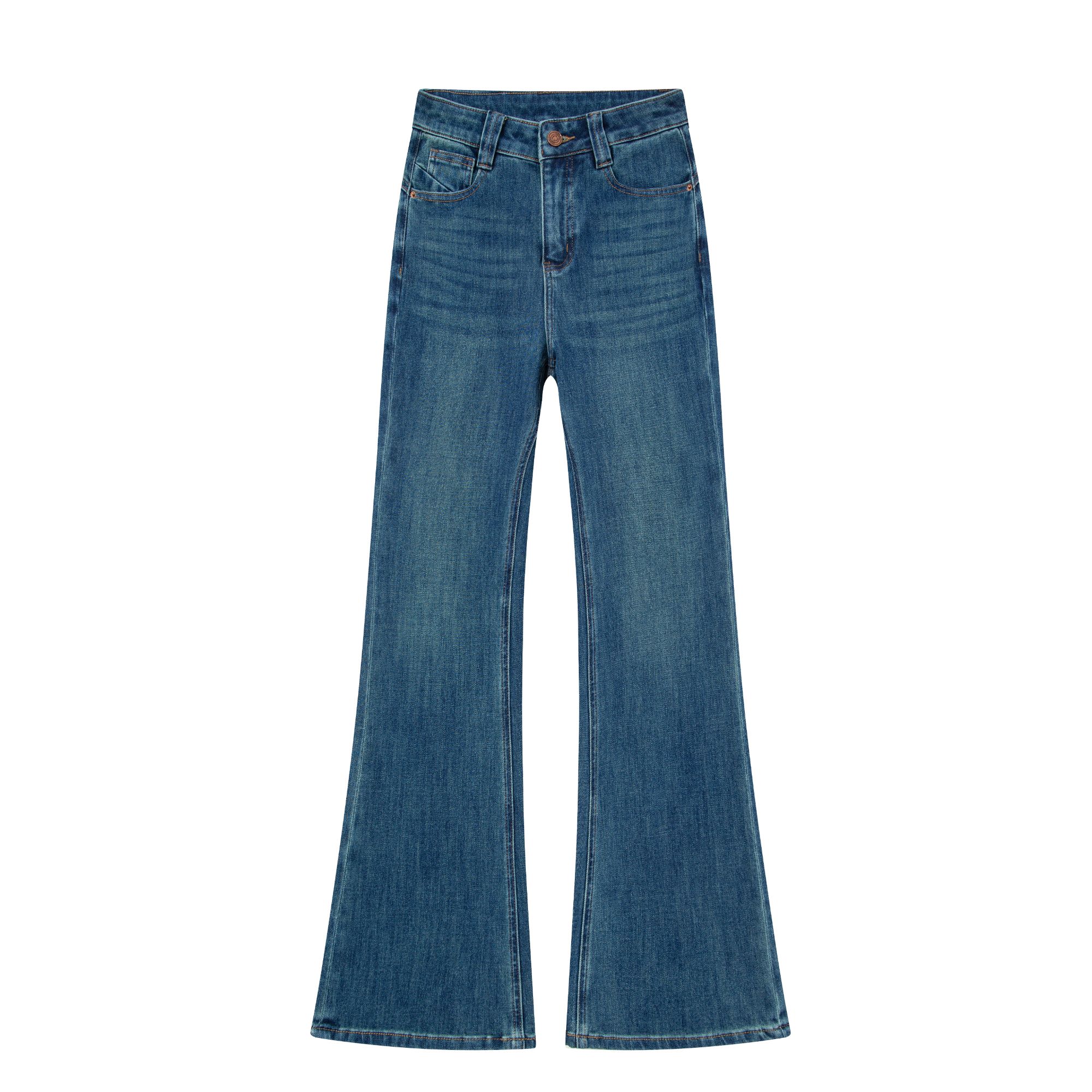 【法式蓝】提臀裤/筒喇裤/加绒/四面弹高腰/一眼高级/宽松百搭