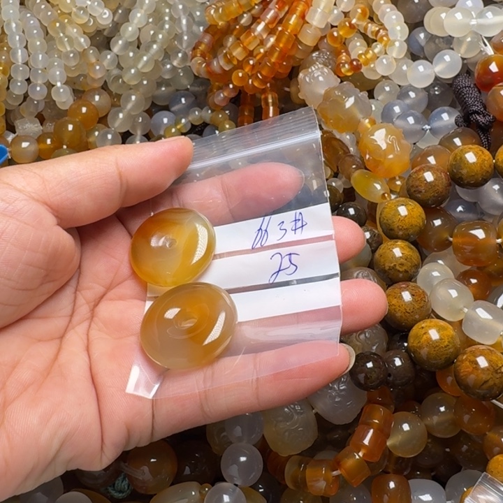 玛瑙/玉髓颈饰未镶嵌咖***唐663