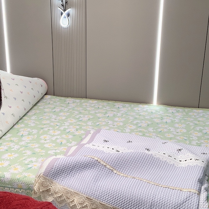 用***0竹子纤维紫罗兰4米花边处理