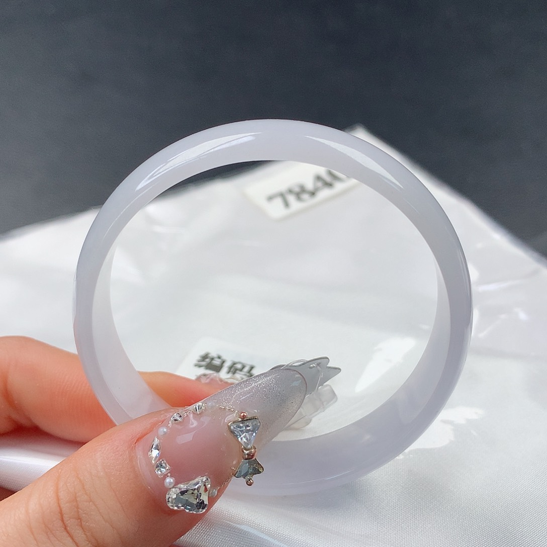 翡翠手镯未镶嵌0058公主52.8