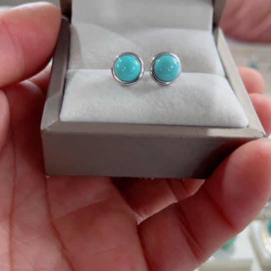 绿松石珠宝奇石银S925镶嵌