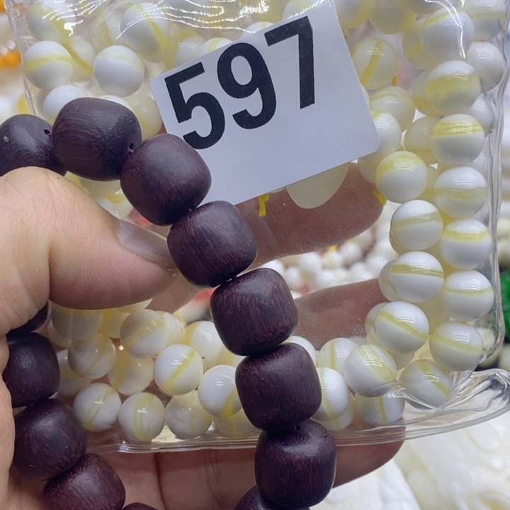 大果紫檀（缅甸花梨）597号1.0精品金线108颗